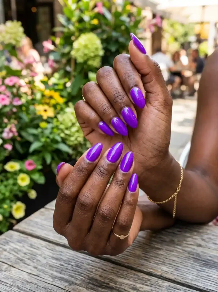 12-Summer Nail Color Ideas for Dark Skin