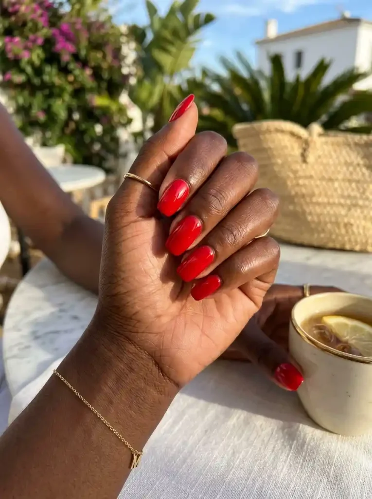 13-Summer Nail Color Idea for Dark Skin
