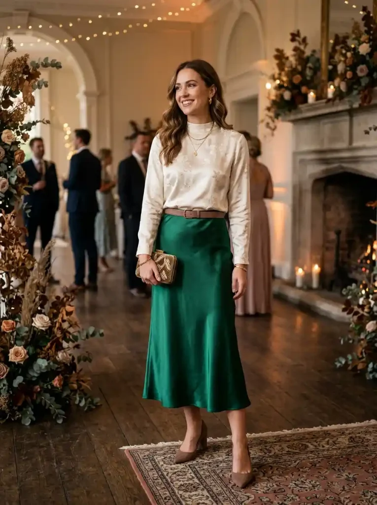 16-Fall Wedding Guest Outfit Idea