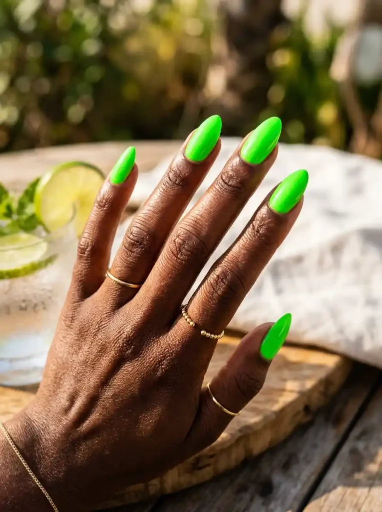 18-Summer Nail Color Idea for Dark Skin