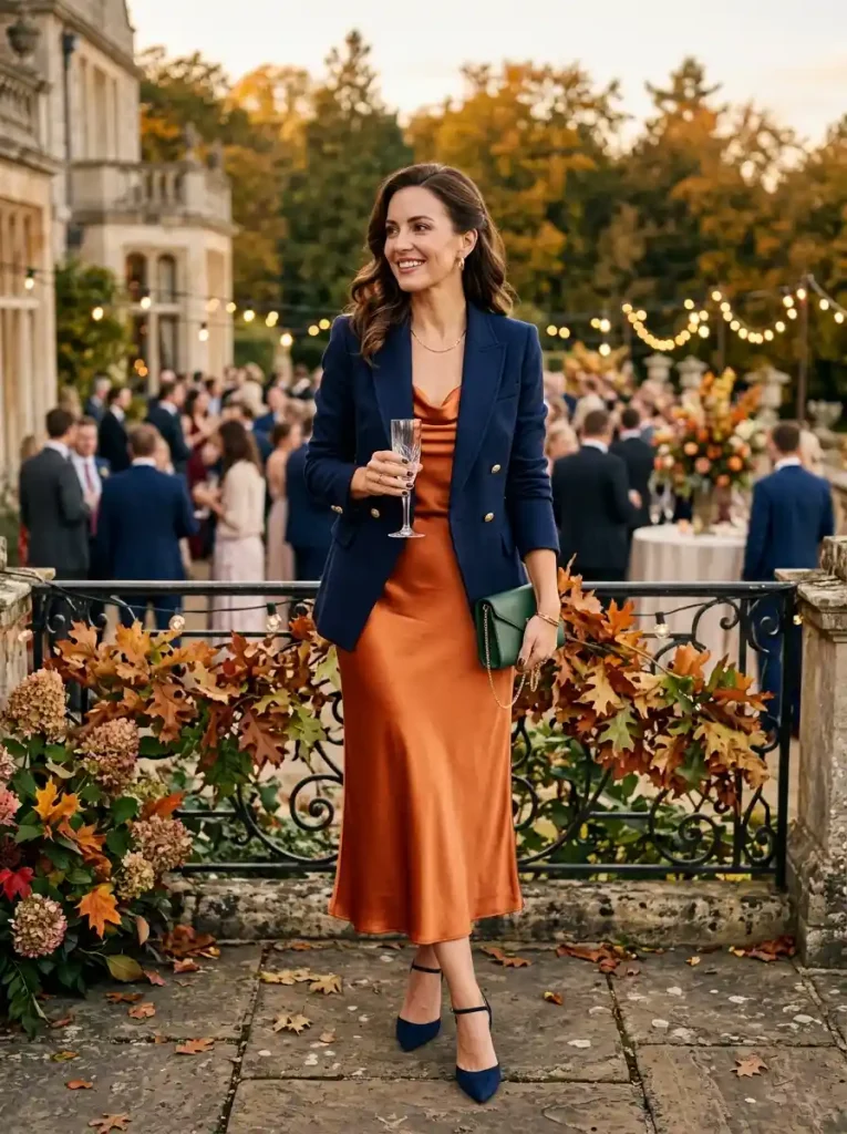 2-Fall Wedding Guest Outfit Idea