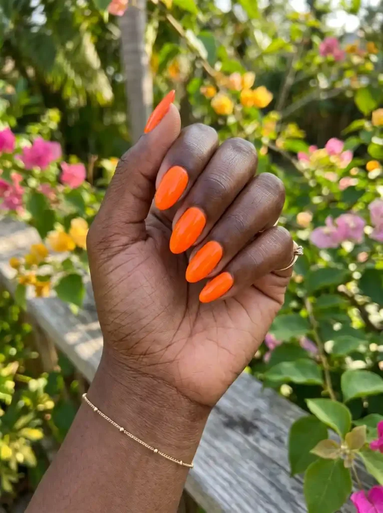 2-Summer Nail Color Idea for Dark Skin