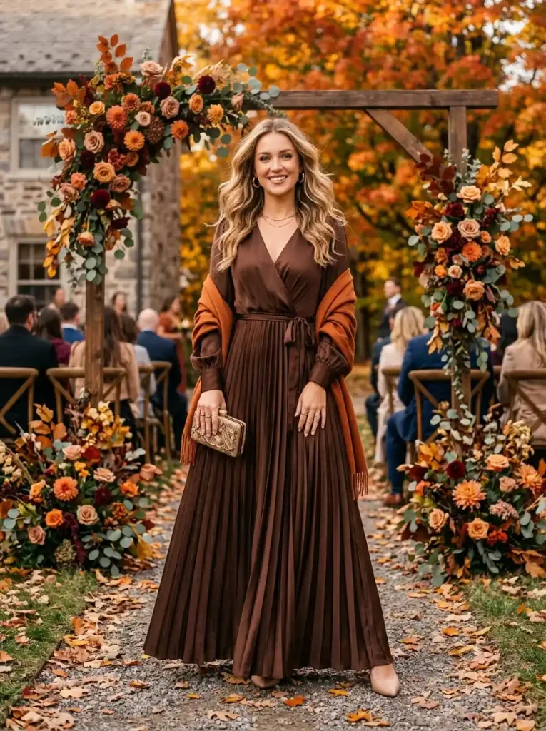4-Fall Wedding Guest Outfit Idea