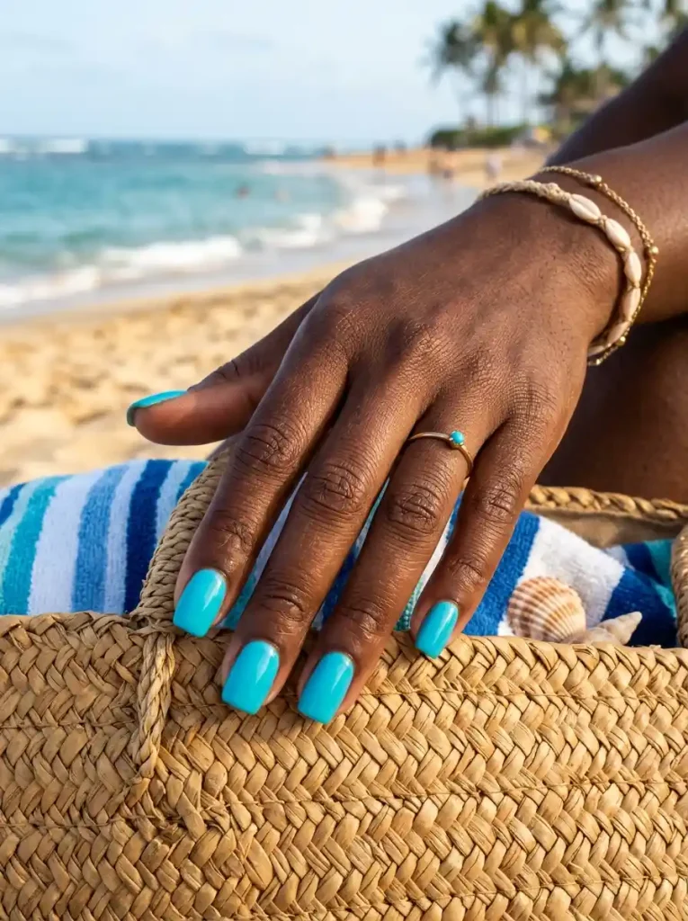 5-Summer Nail Color Idea for Dark Skin