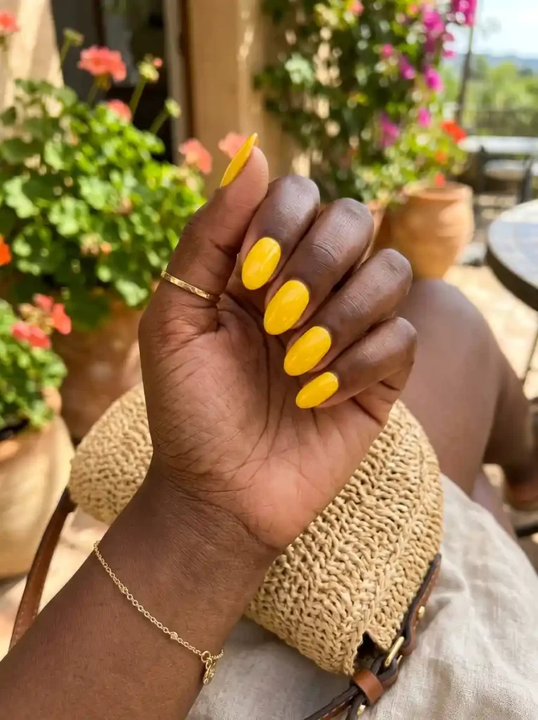 6-Summer Nail Color Idea for Dark Skin