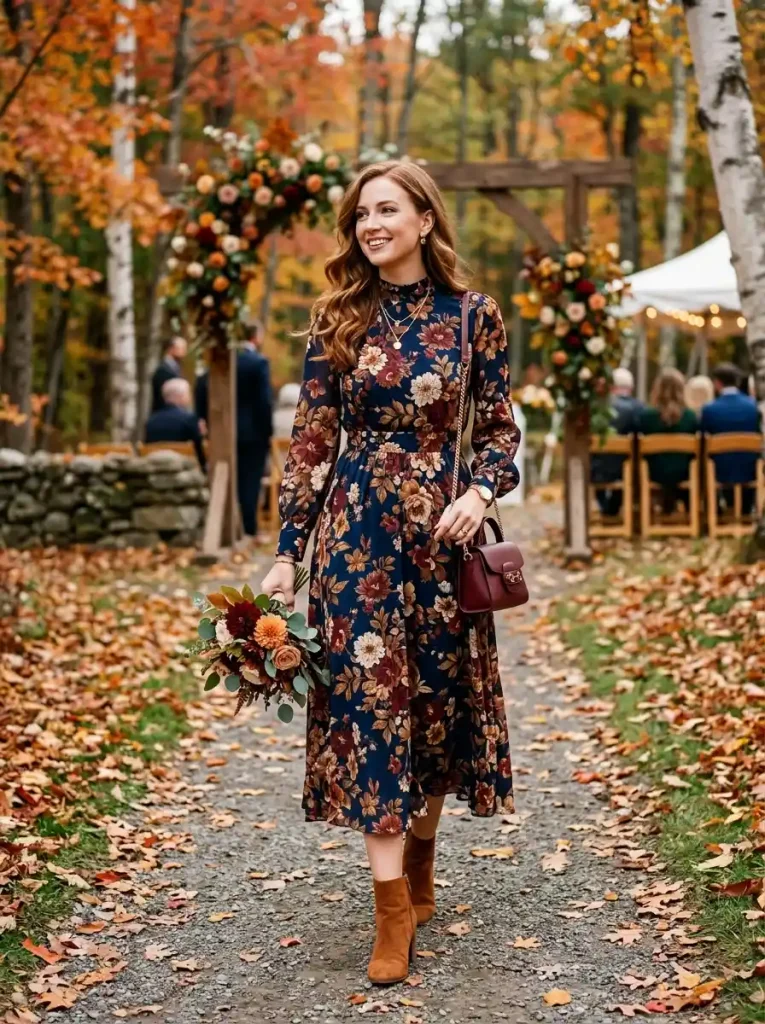 7-Fall Wedding Guest Outfit Idea