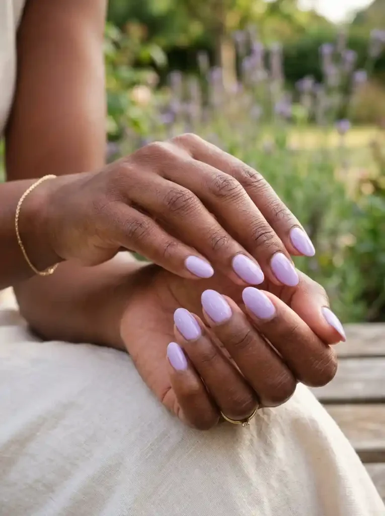 7-Summer Nail Color Idea for Dark Skin