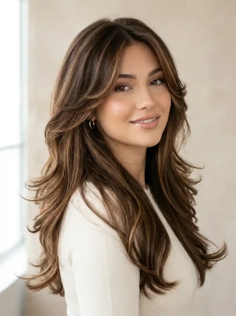 1.Butterfly Layers Haircut Ideas