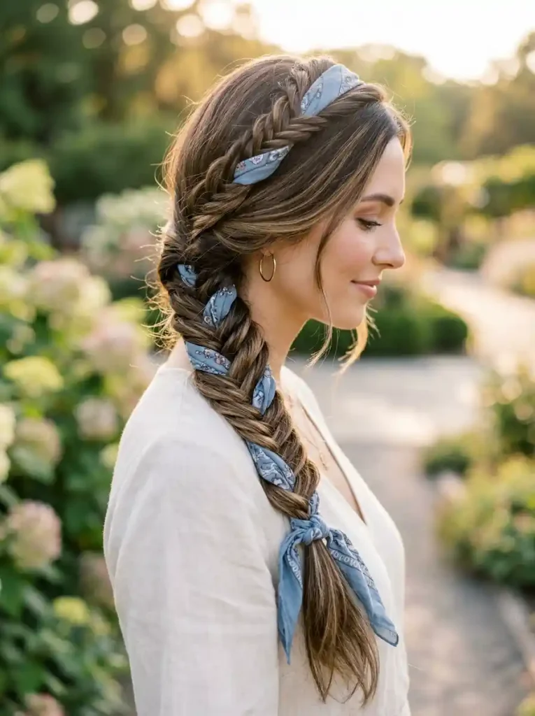 10. Fishtail Scarf Braid