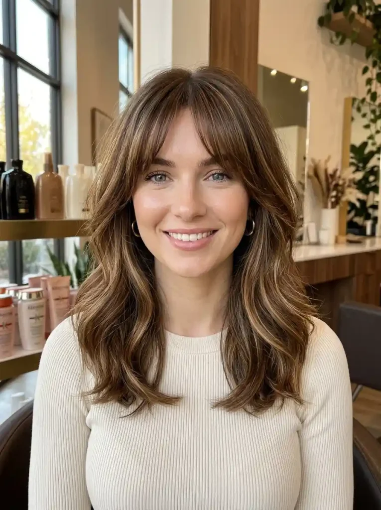11. Wispy Curtain Bangs