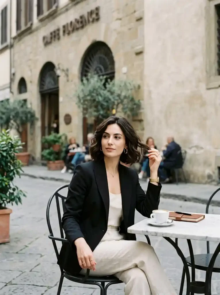 12. Modern Italian Bob with Soft Waves