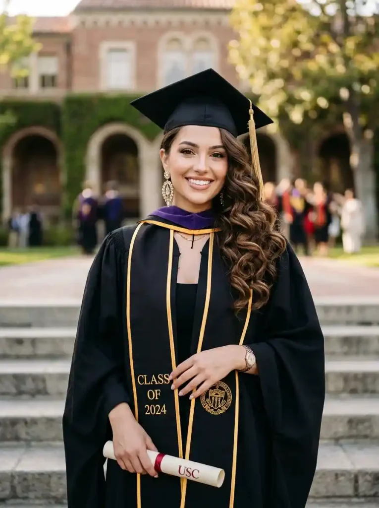 12. Side Swept Curls for a Glamorous Graduation Hairstyle