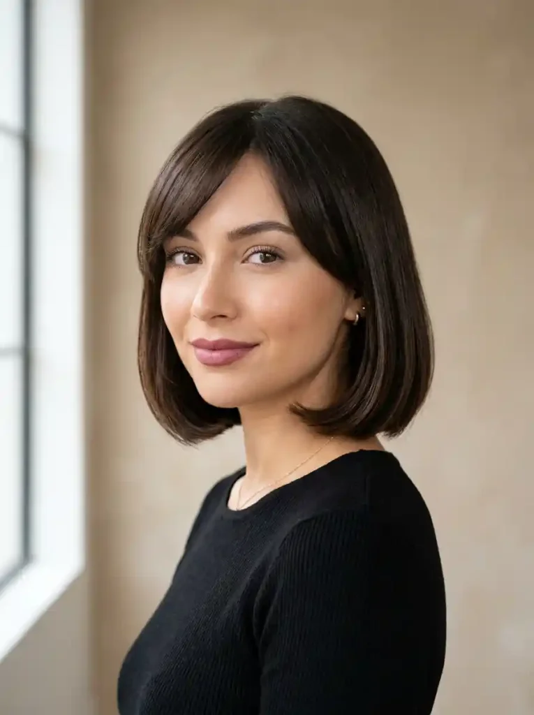 13. Side Fringe Bob