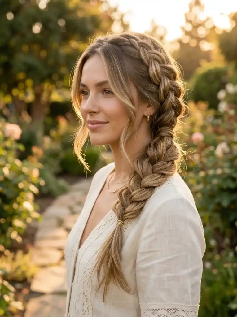 14. Quick Dutch Side Braid