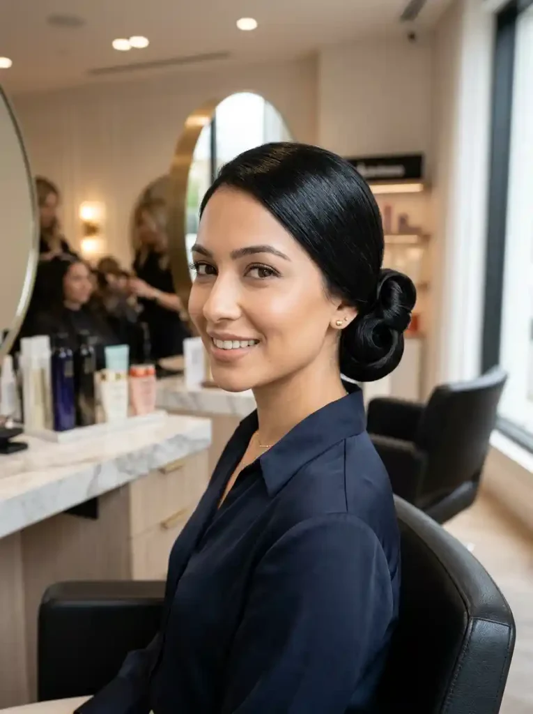 15. Folded Ponytail Bun
