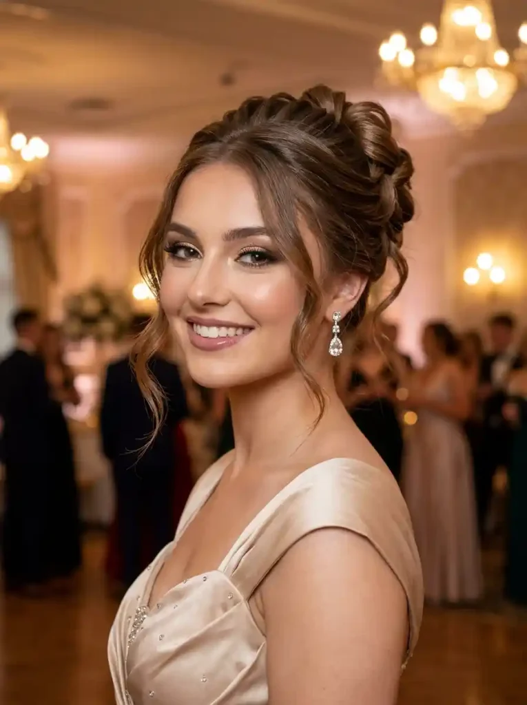 16. Elegant Knotted Updo