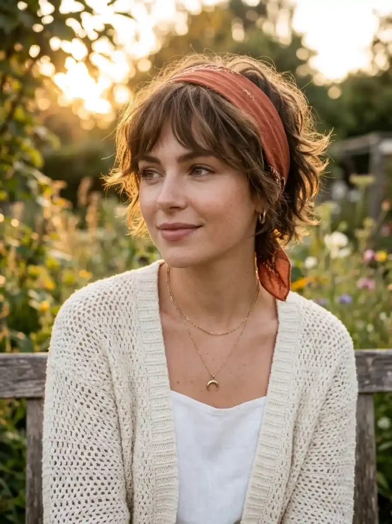 19. Boho Fringe Bandana Style
