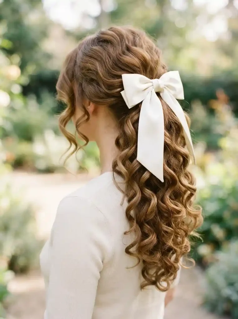 Curly-Bow-Ponytail