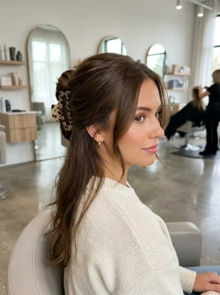 2. Effortless Claw Clip French Twist
