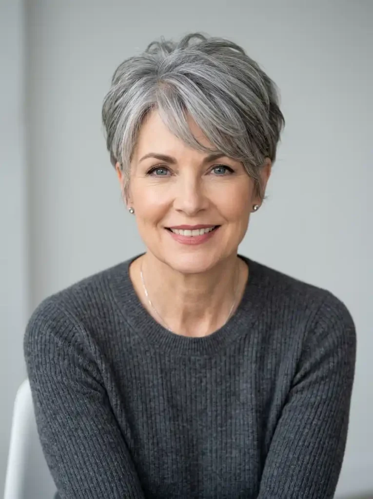 2.Textured Pixie Cut
