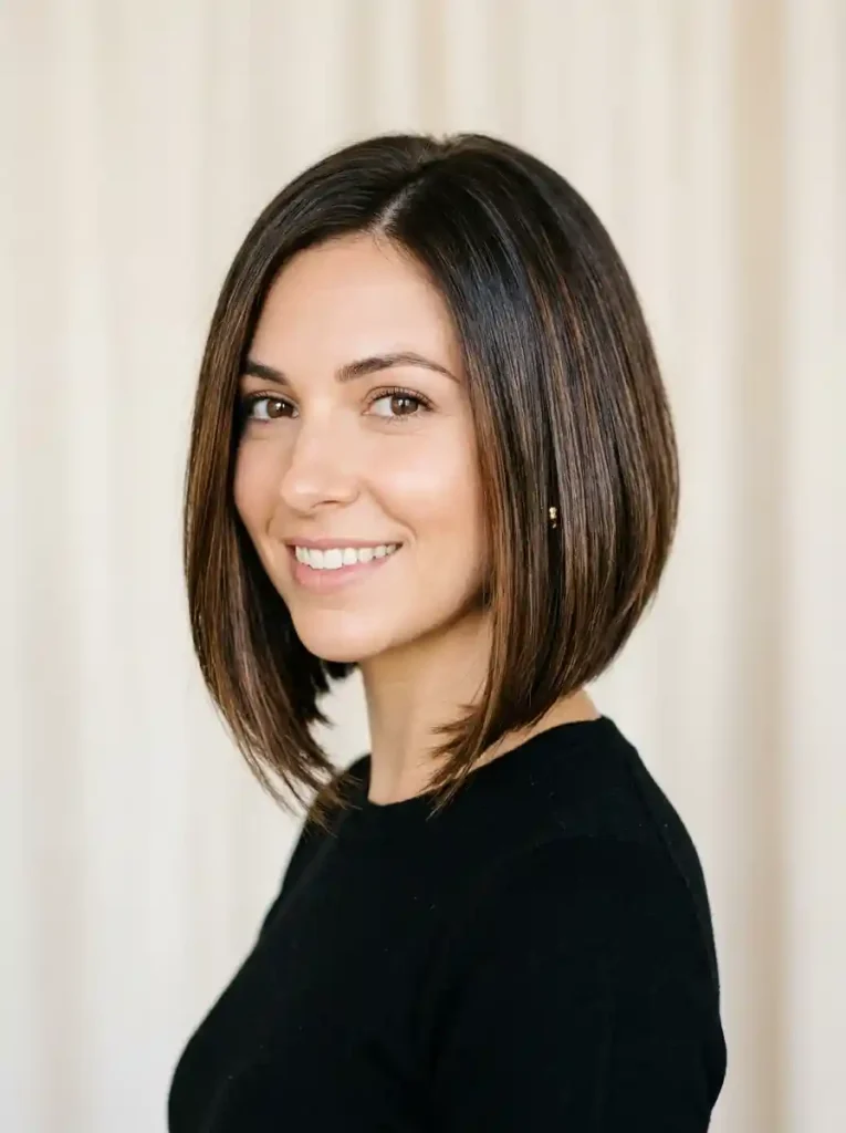 20.Sleek A-Line Bob