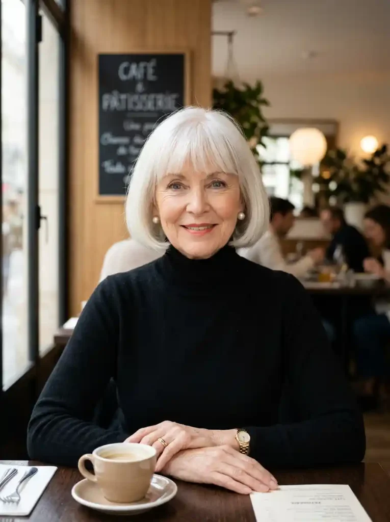 23. Classic French Bob Short Haircuts for Women Over 60