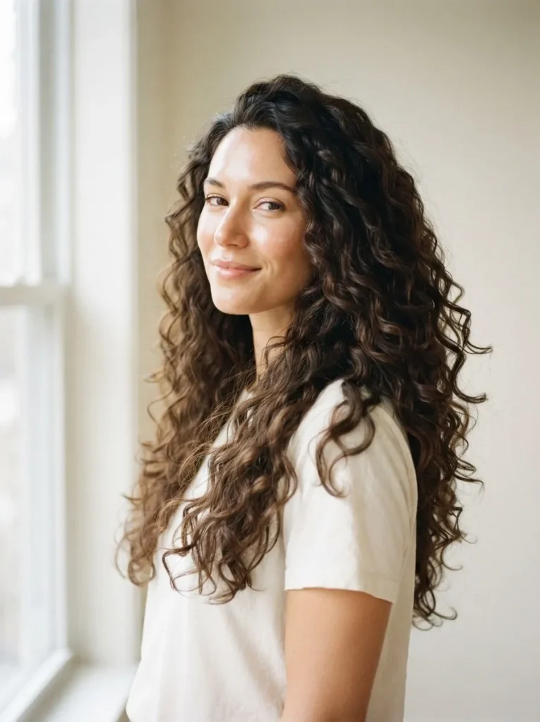 Natural Air-Dried-curly-hairstyles-for-long-hairs