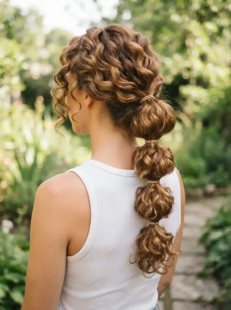 Bubble-Curly-Ponytail