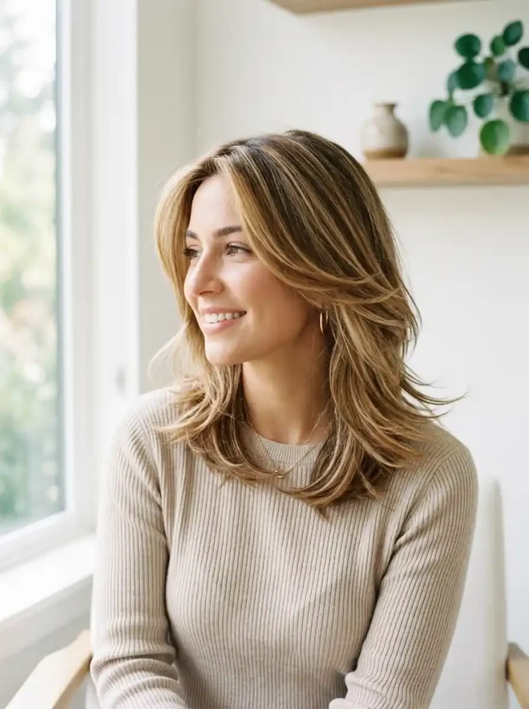 3.Feathered Shoulder Cut