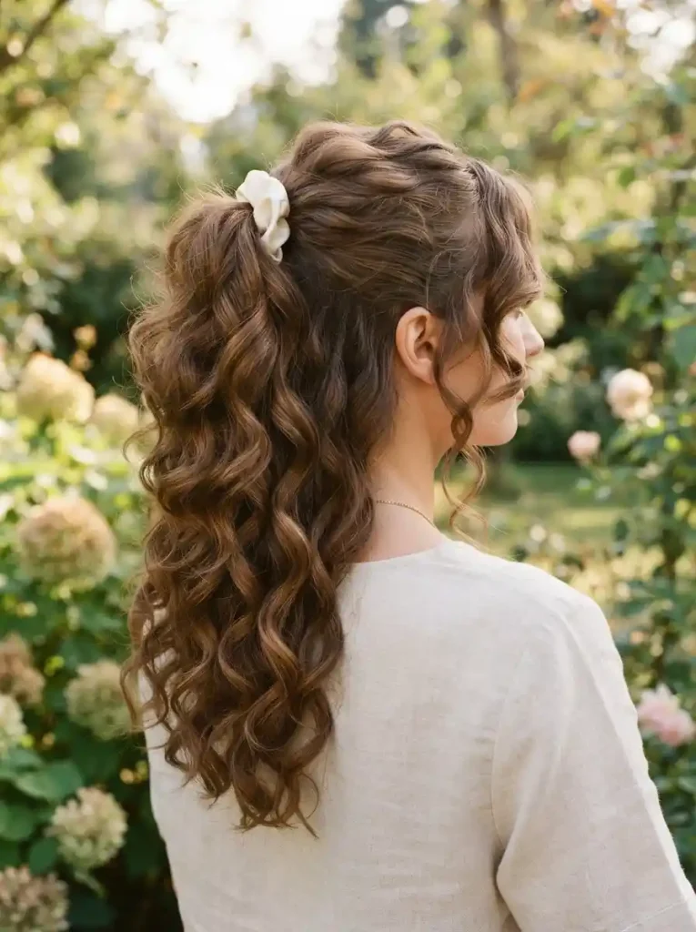 Half-Up-Curly-Ponytail