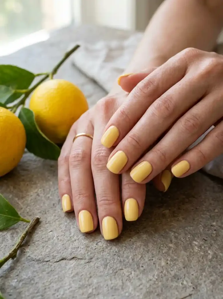 4. Lemon Butter Nails