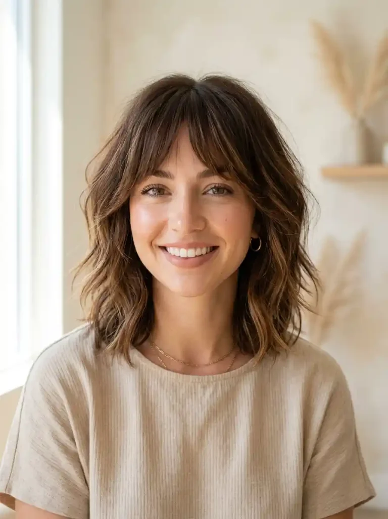 5. Soft Shag Bob