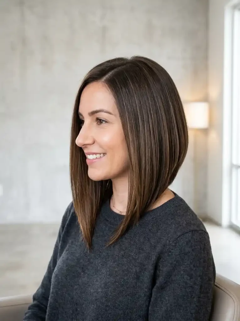 5.Angled Bob
