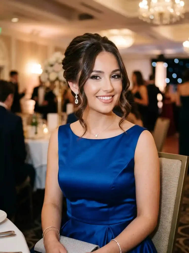 6. Elegant French Twist Prom Updo