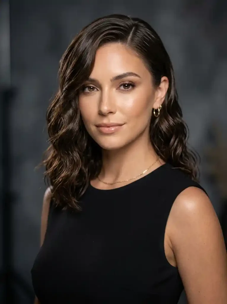 7. Wet-Look Side-Part Waves