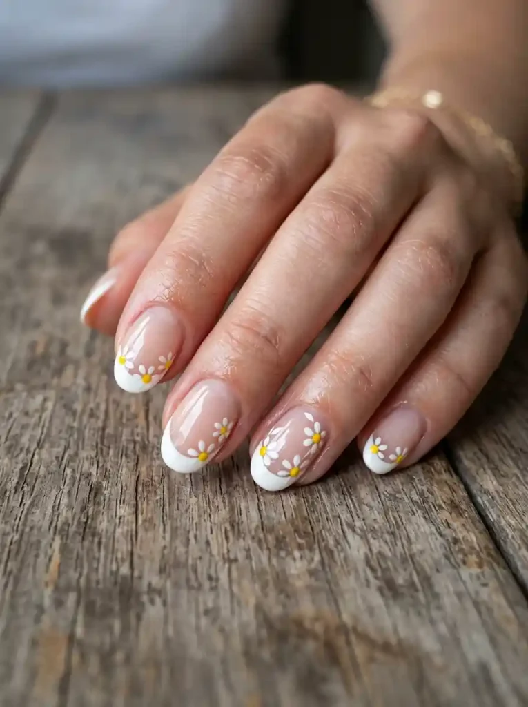 8. White Daisy Tips