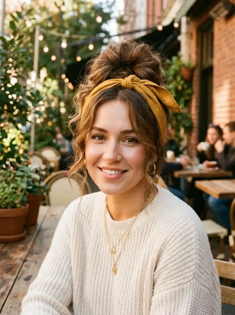 9. Messy Top Knot