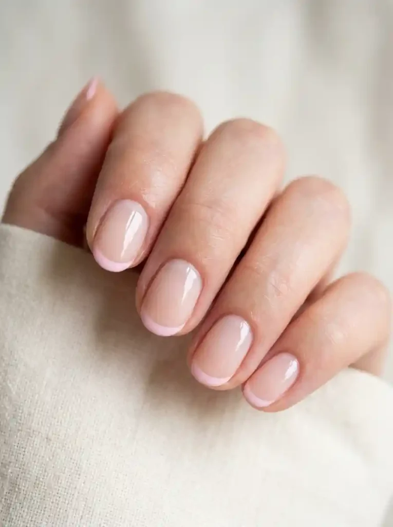 10. Baby Pink Tips