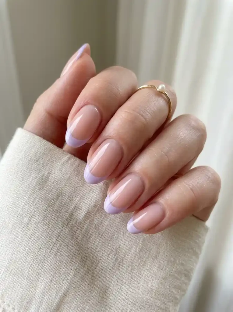 14. Lavender French Tips