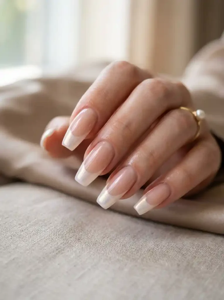 16. Pearl French Tips