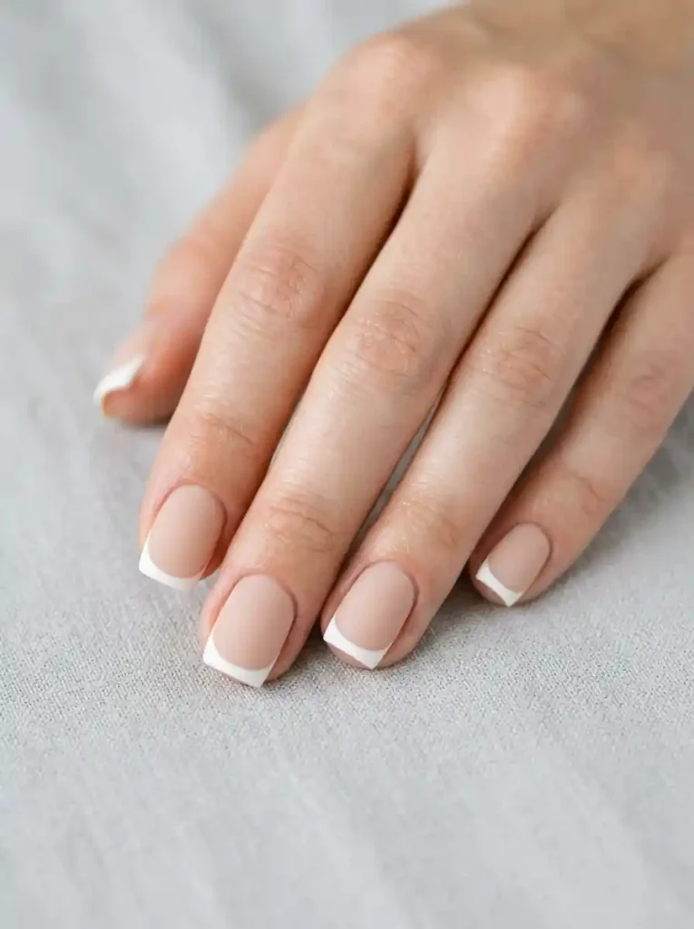 20. Matte French Tips