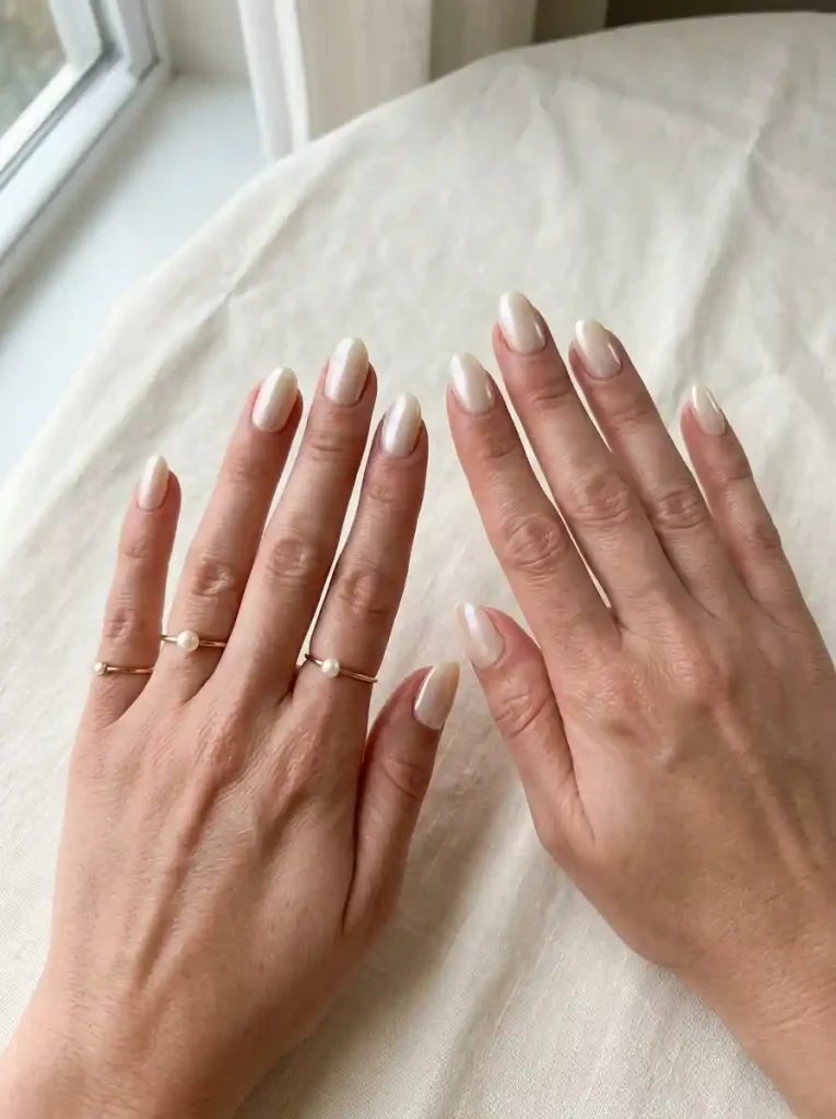 20. Pearl Glazed Nails