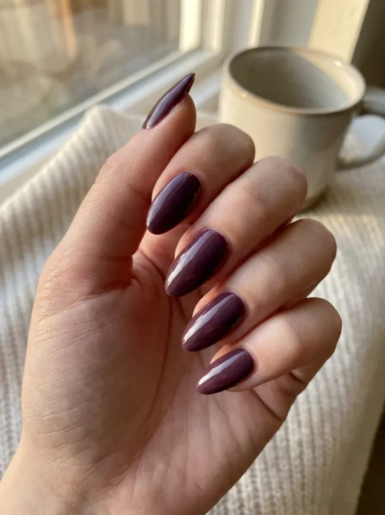 11. Blackberry Gloss Nails