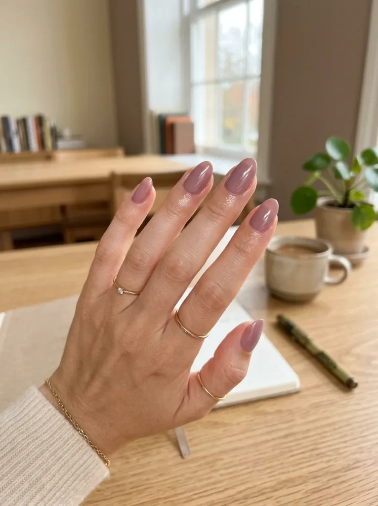11. Soft Mauve Nails