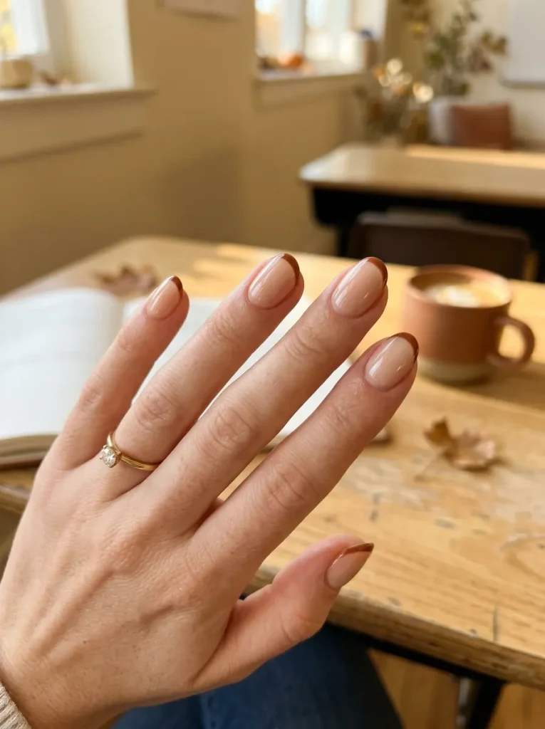 13. Cinnamon French Tips