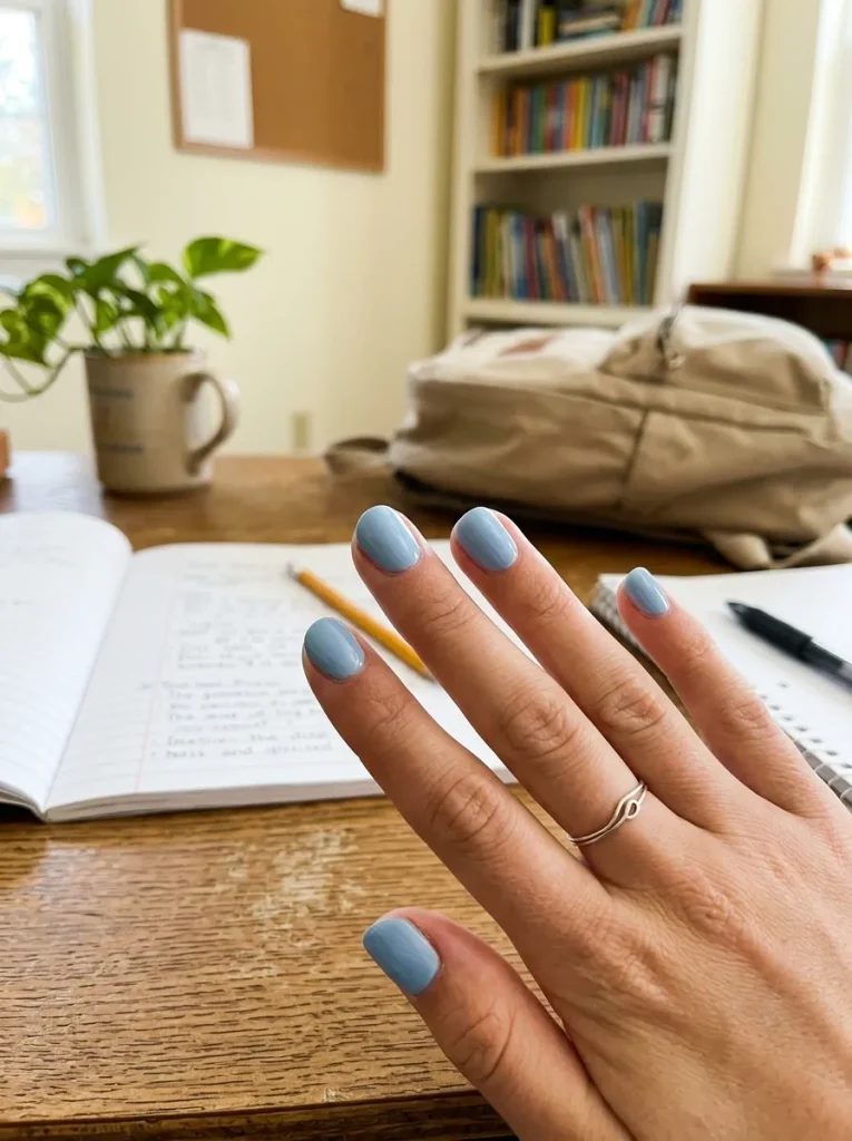 16. Sky Blue Nails