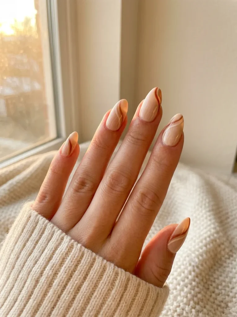 16. Spiced Chai Nails