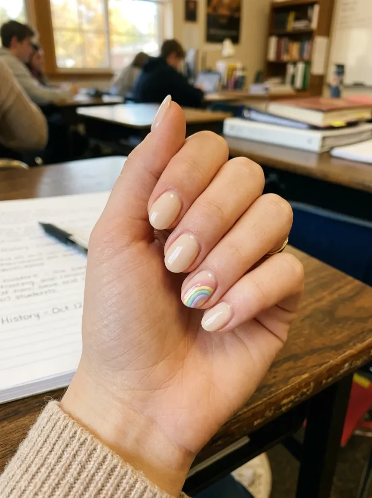 17. Pastel Rainbow Accent
