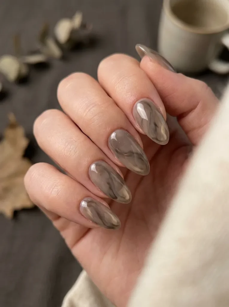 17. Smoky Quartz Nails
