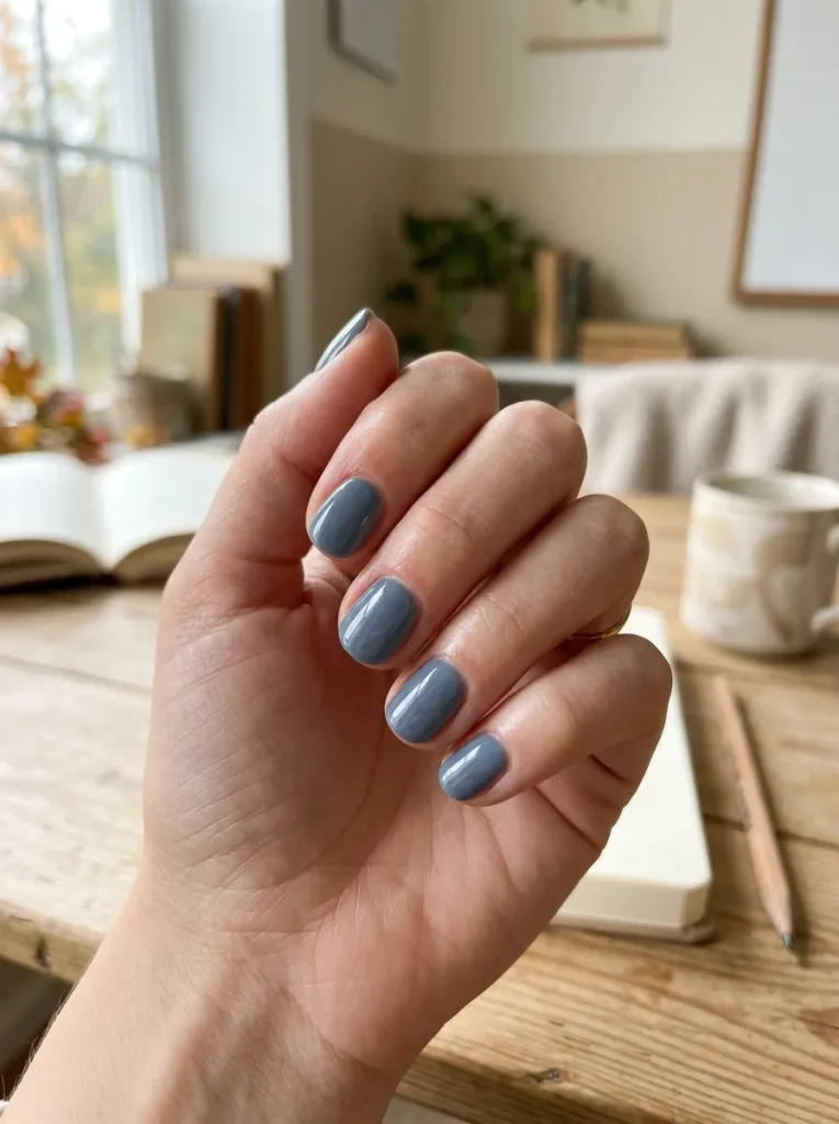 17. Soft Denim Blue Nails